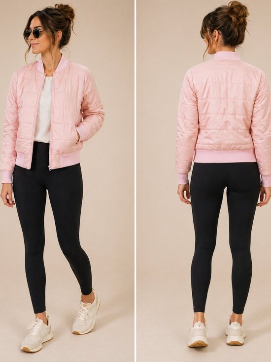 lululemon athletica Jackets & Blazers - Lululemon Non-Stop Bomber Reversible Misty Pink Size 4 Primaloft